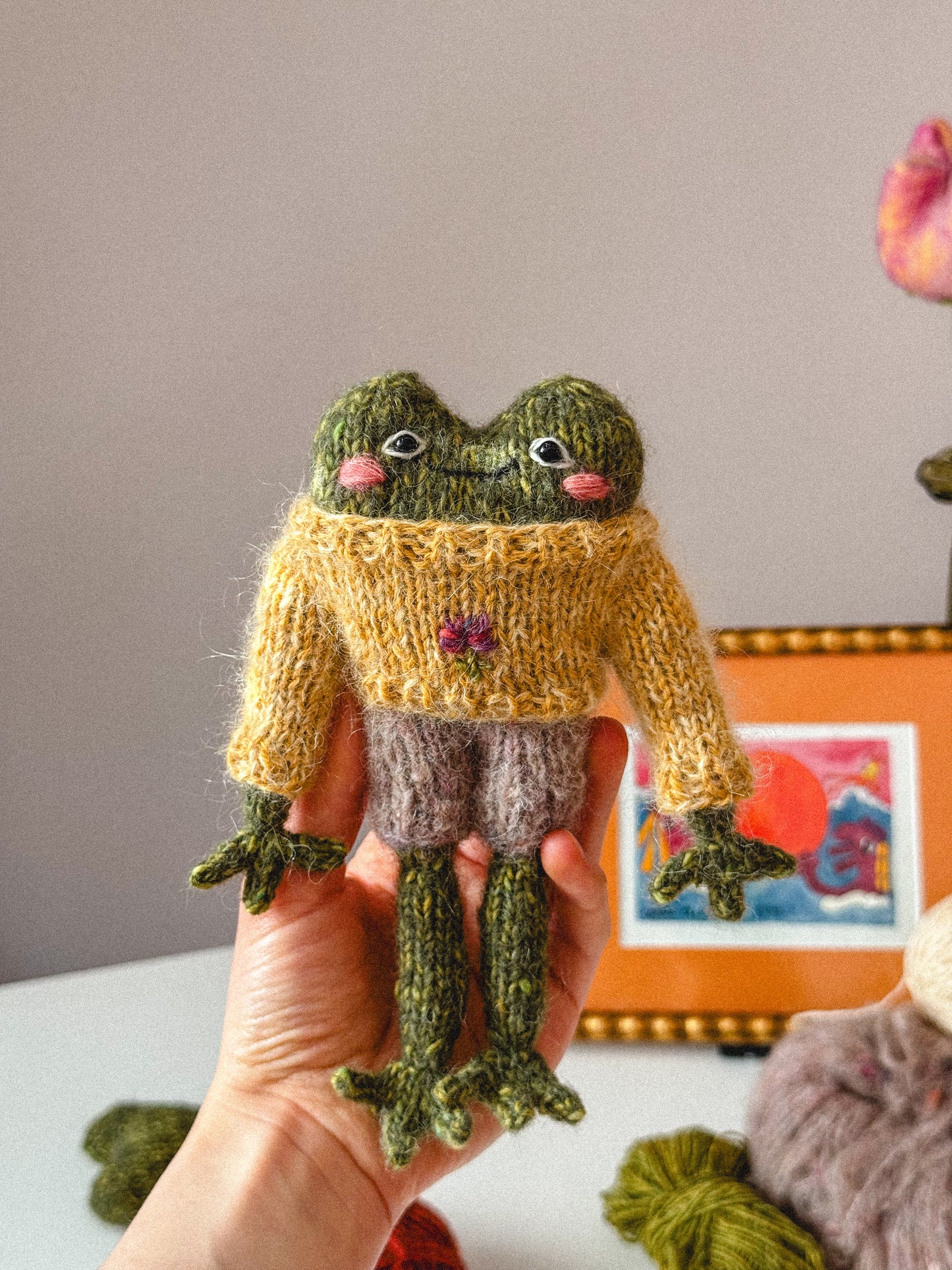 Lukash the Frog Knitting Pattern