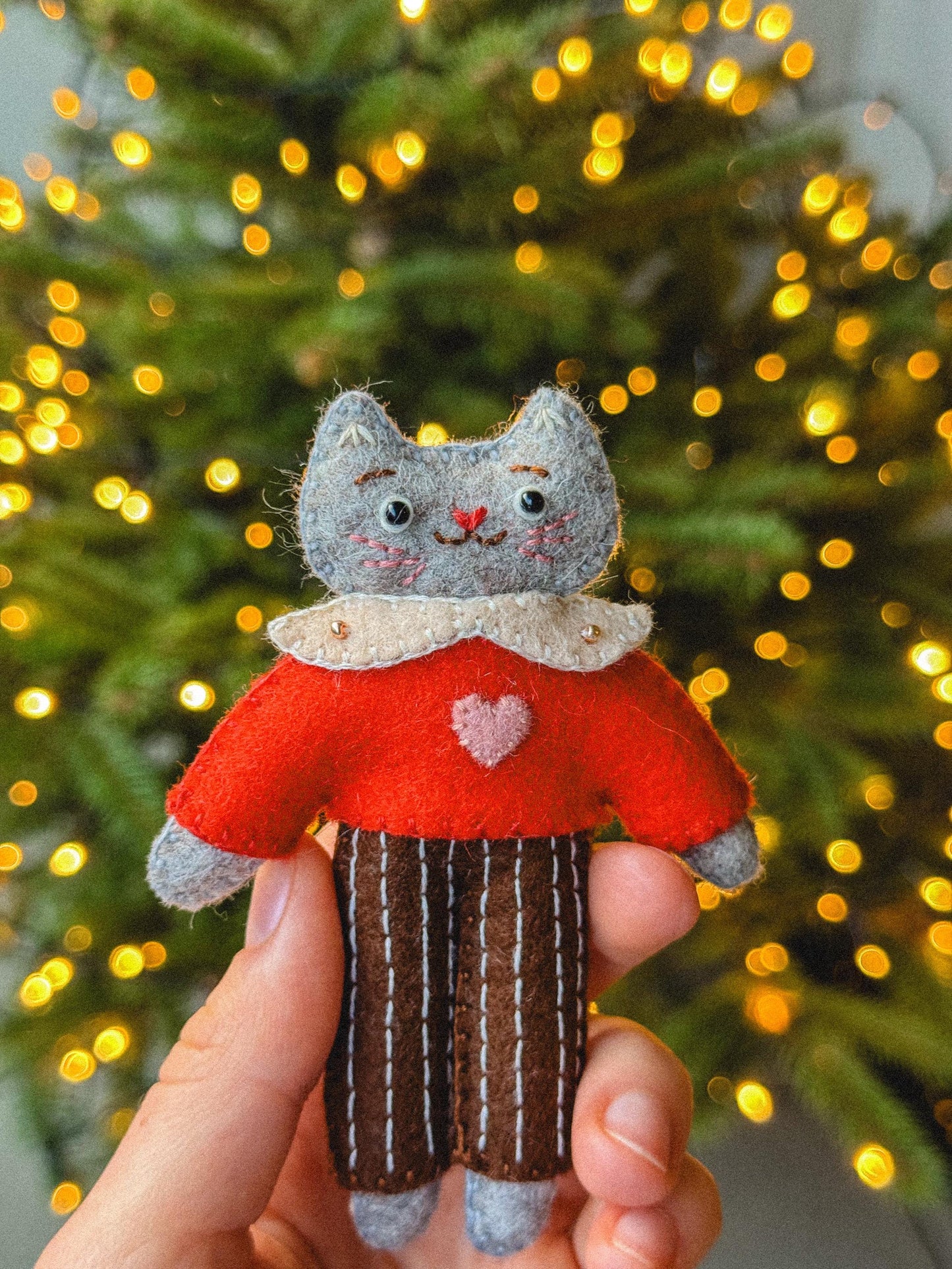 Celine the Felt Cat Sewing Pattern
