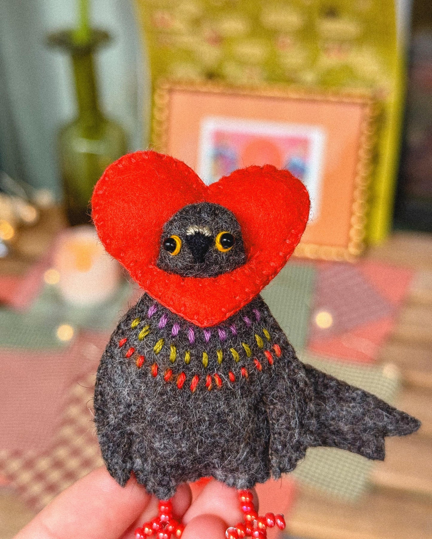 Pedro the Felt Pigeon Sewing Pattern