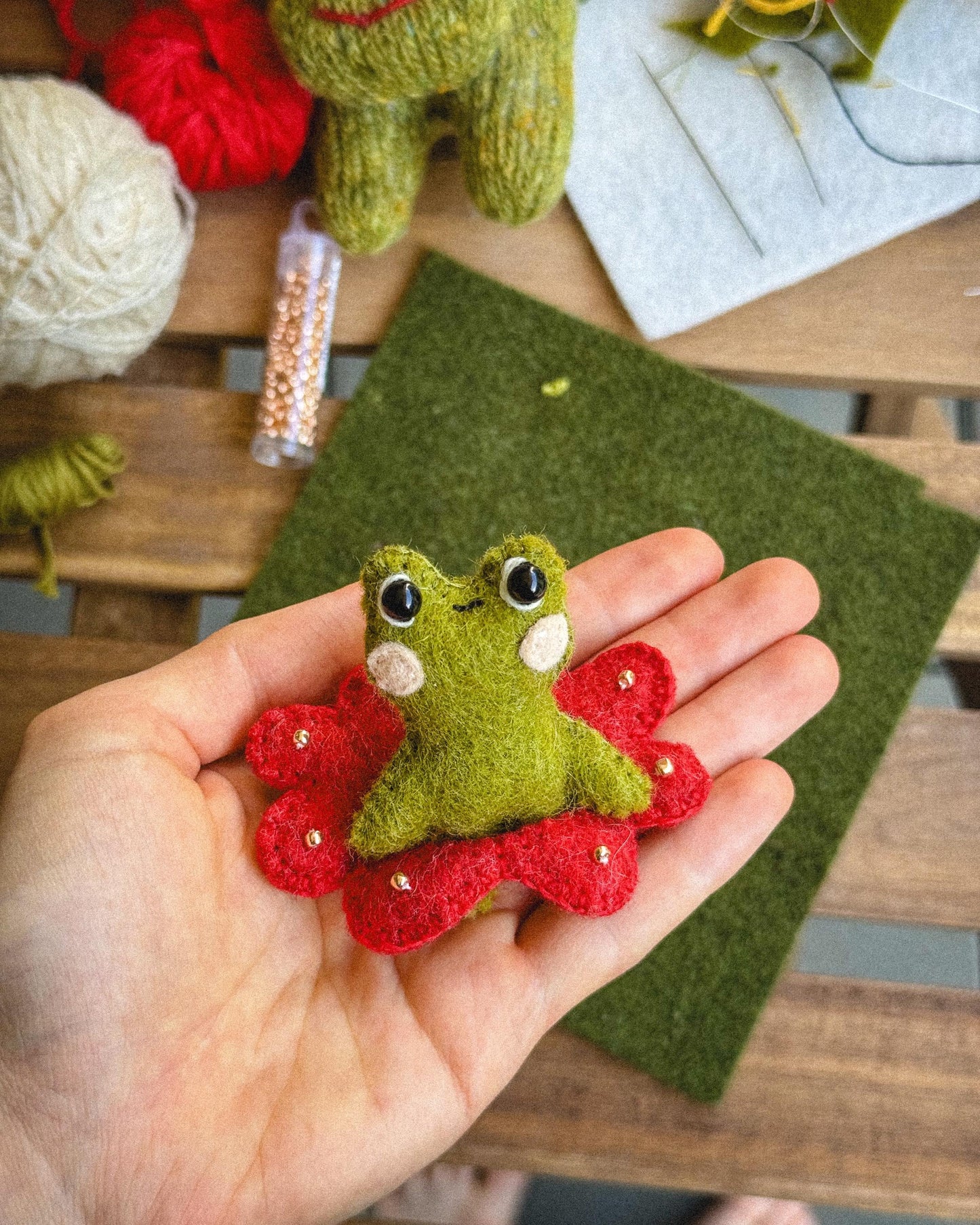 Flora the Felt Frog Sewing Pattern