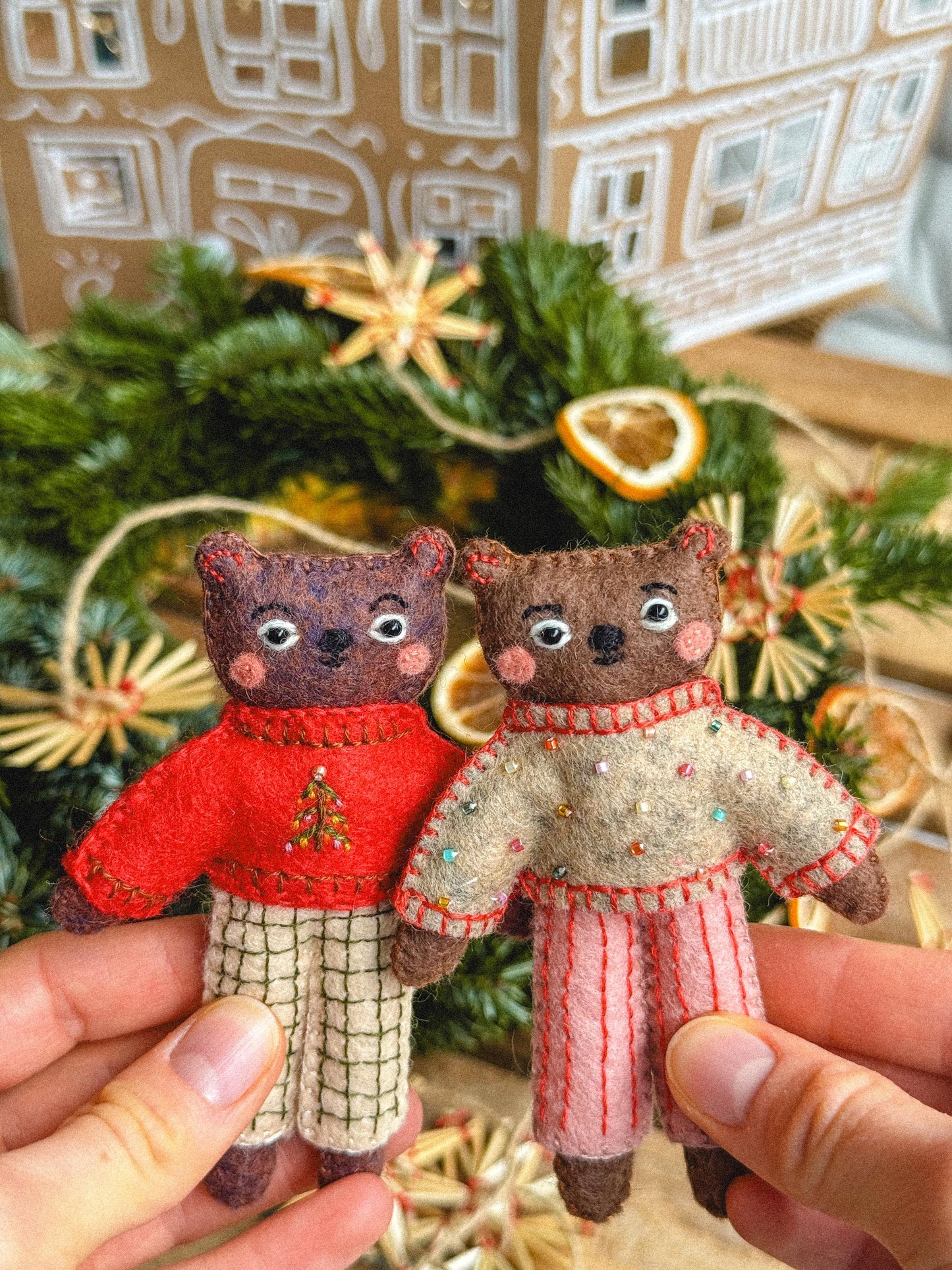 Boris the Felt Bear Sewing Pattern