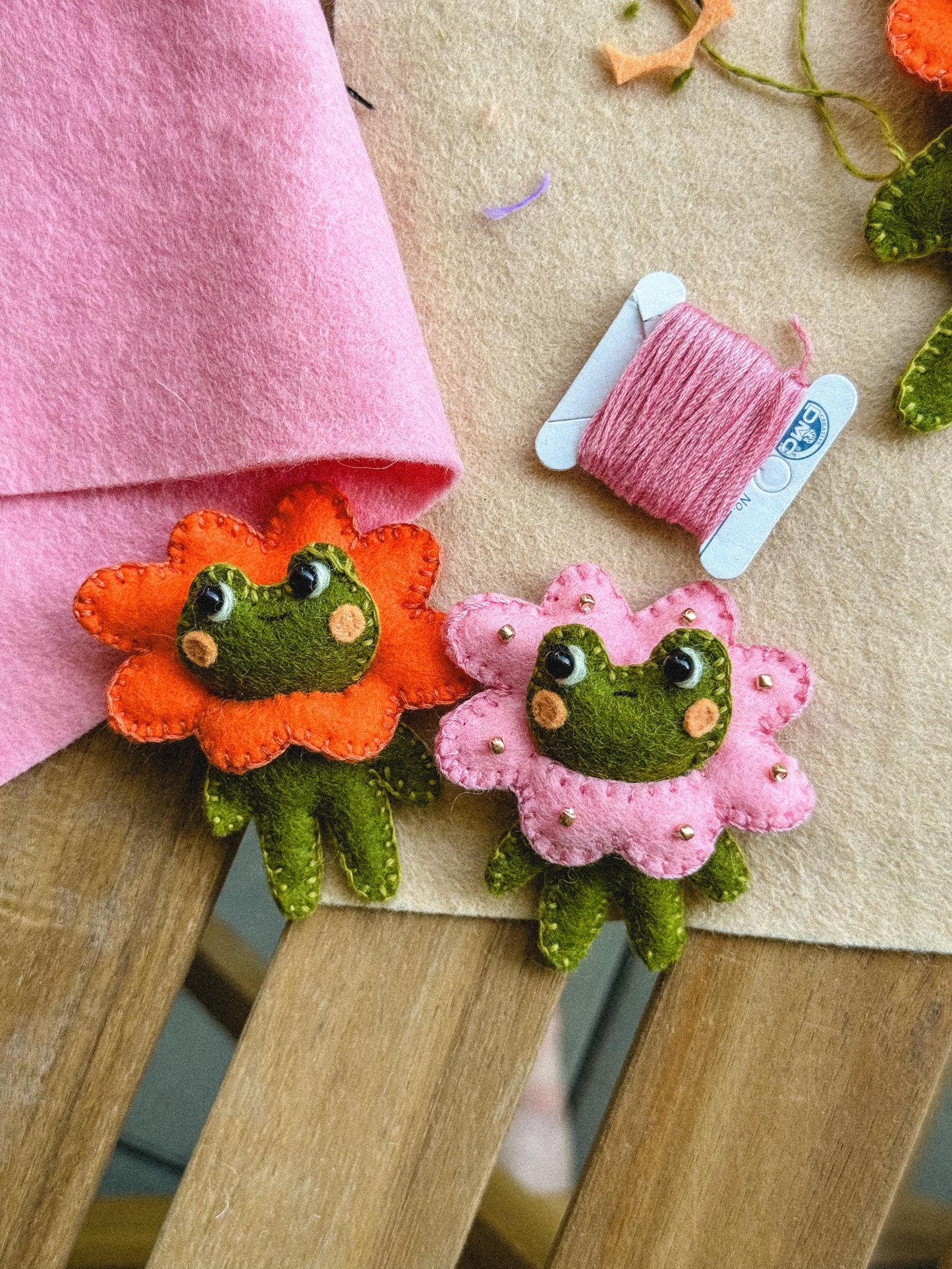 Flora the Felt Frog Sewing Pattern