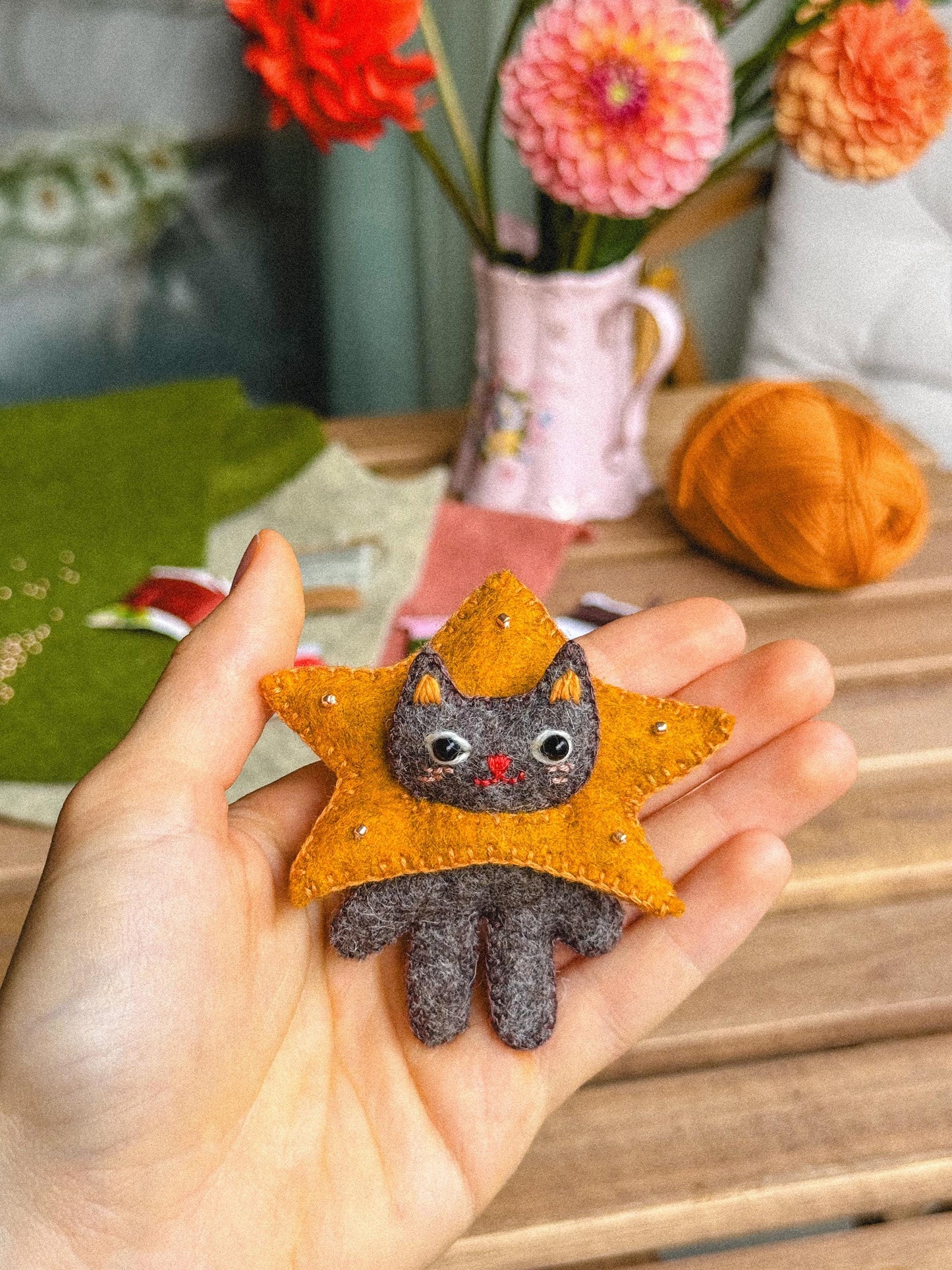 Ferdinand the Felt Cat Sewing Pattern