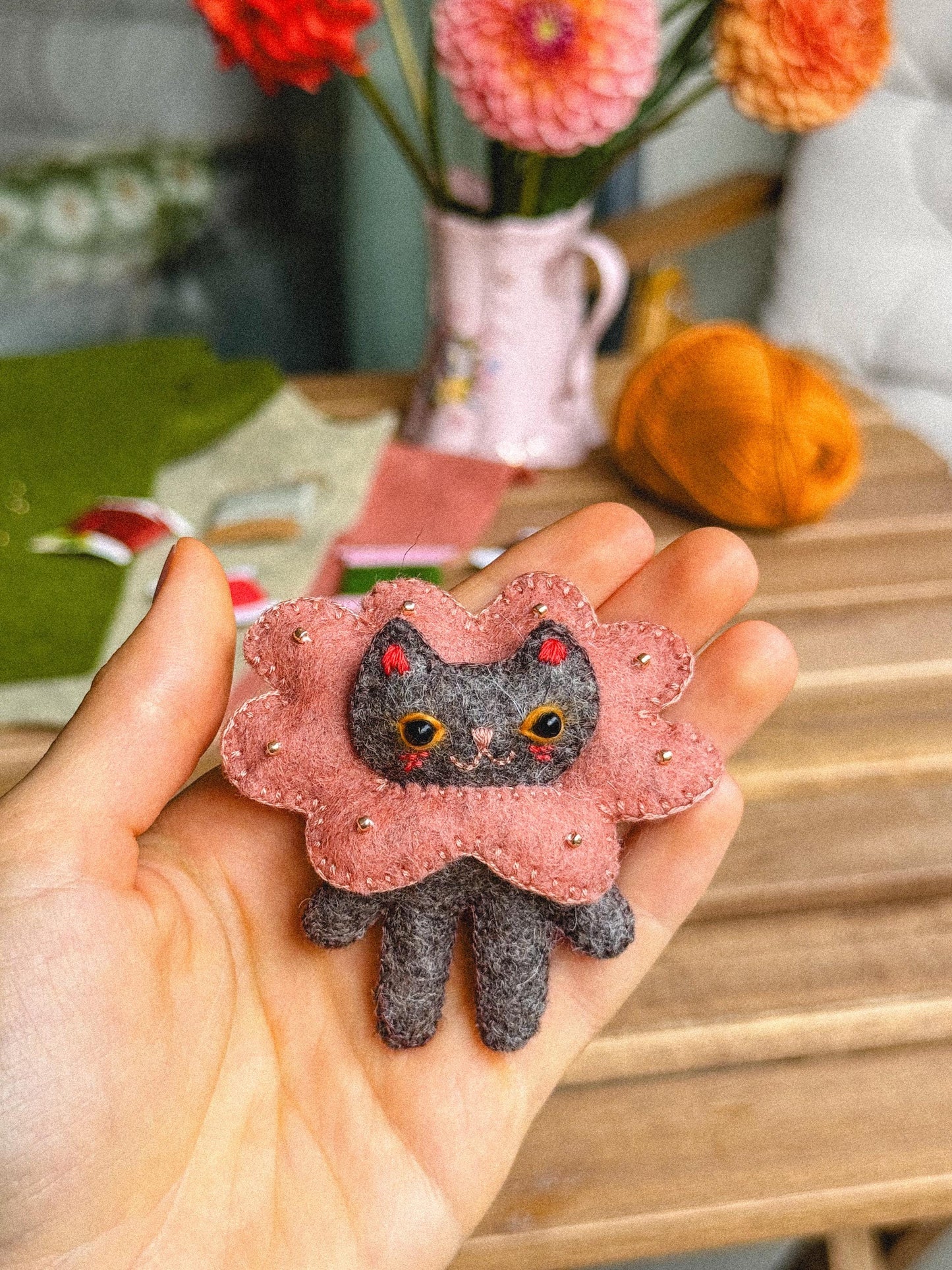 Ferdinand the Felt Cat Sewing Pattern