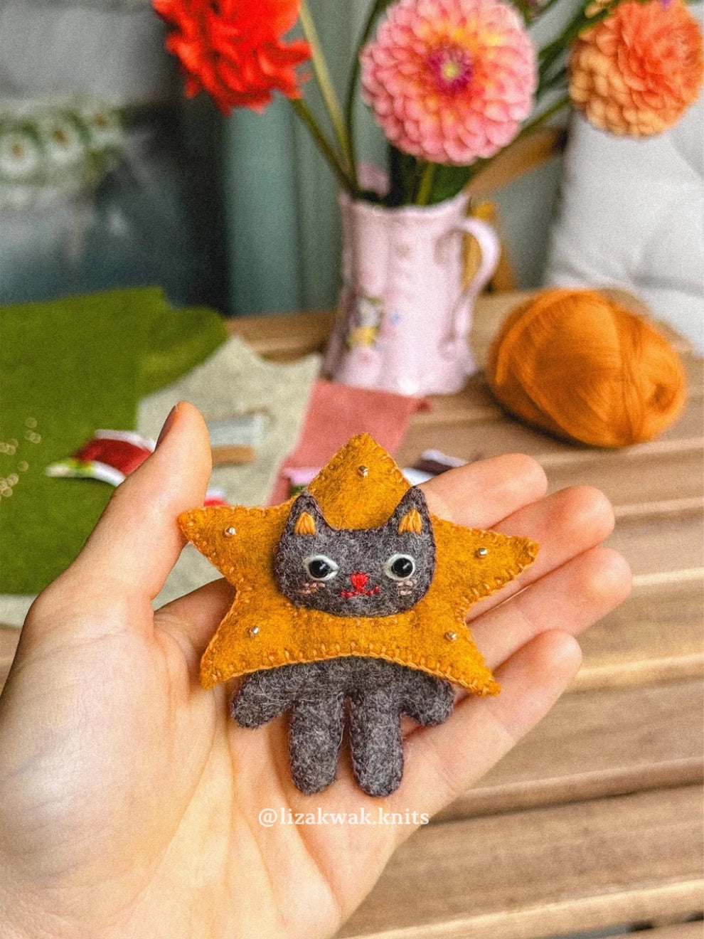 Ferdinand the Felt Cat Sewing Pattern