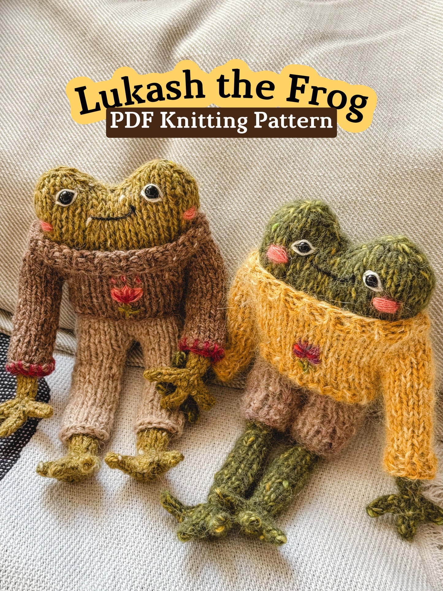 Lukash the Frog Knitting Pattern