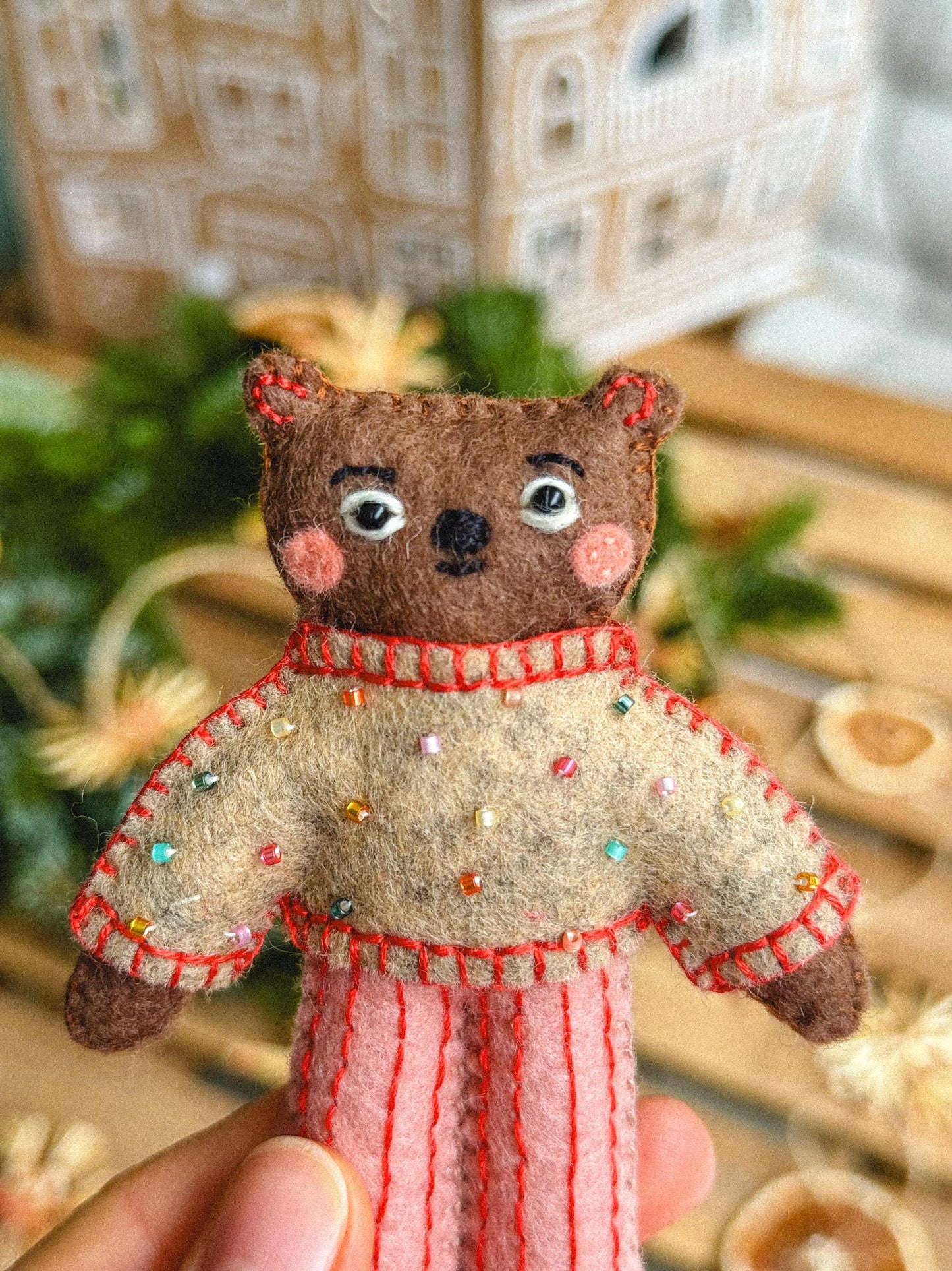 Boris the Felt Bear Sewing Pattern