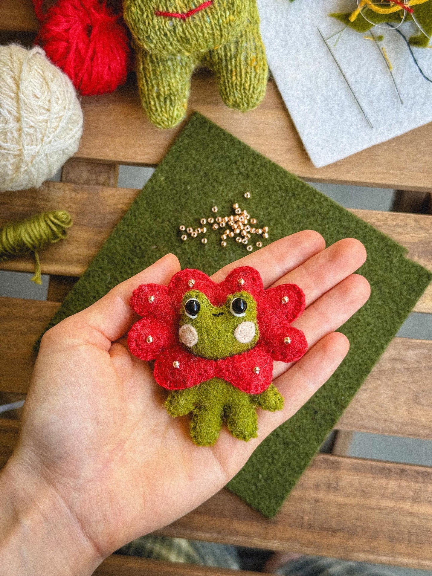 Flora the Felt Frog Sewing Pattern