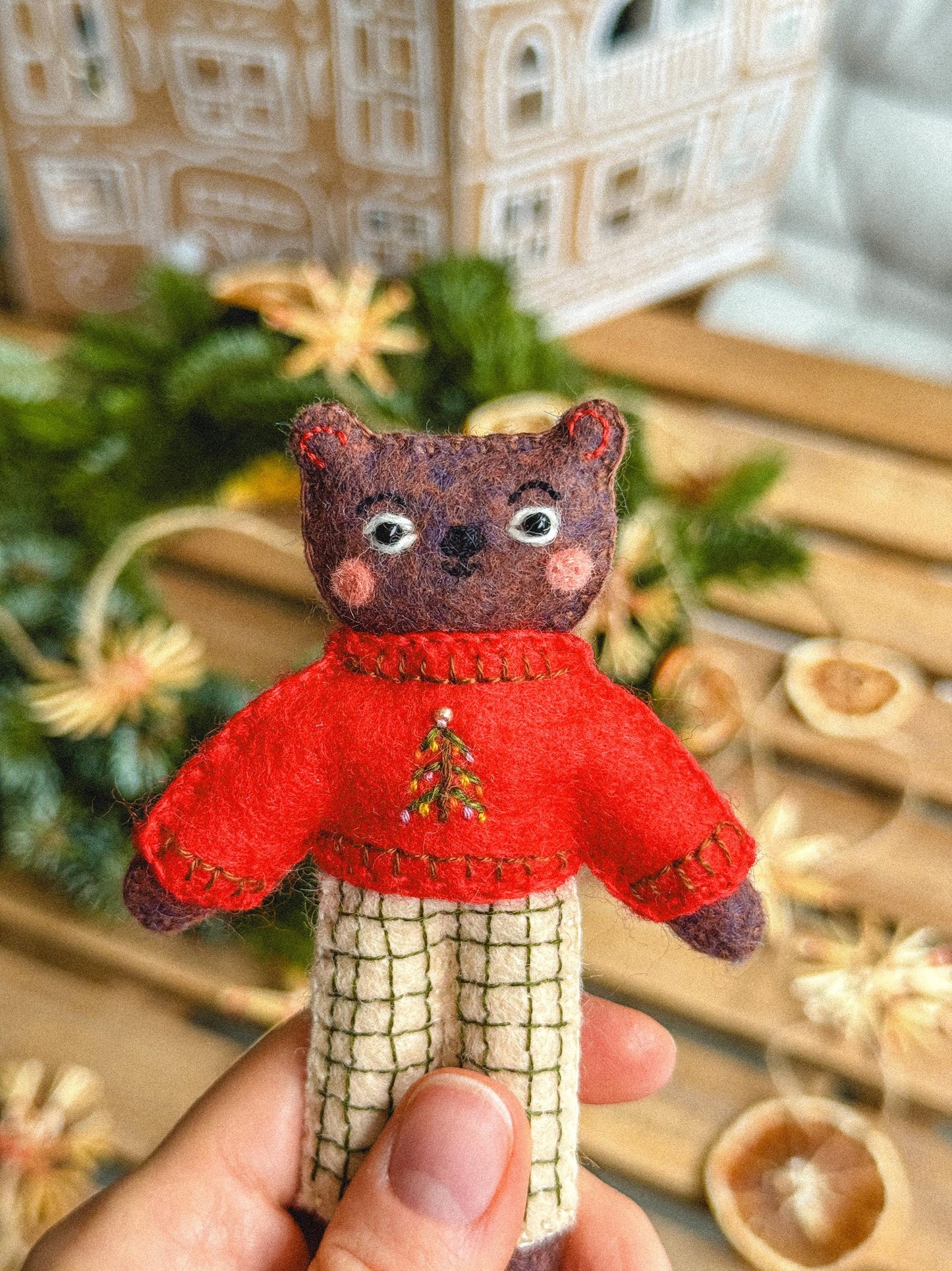 Boris the Felt Bear Sewing Pattern