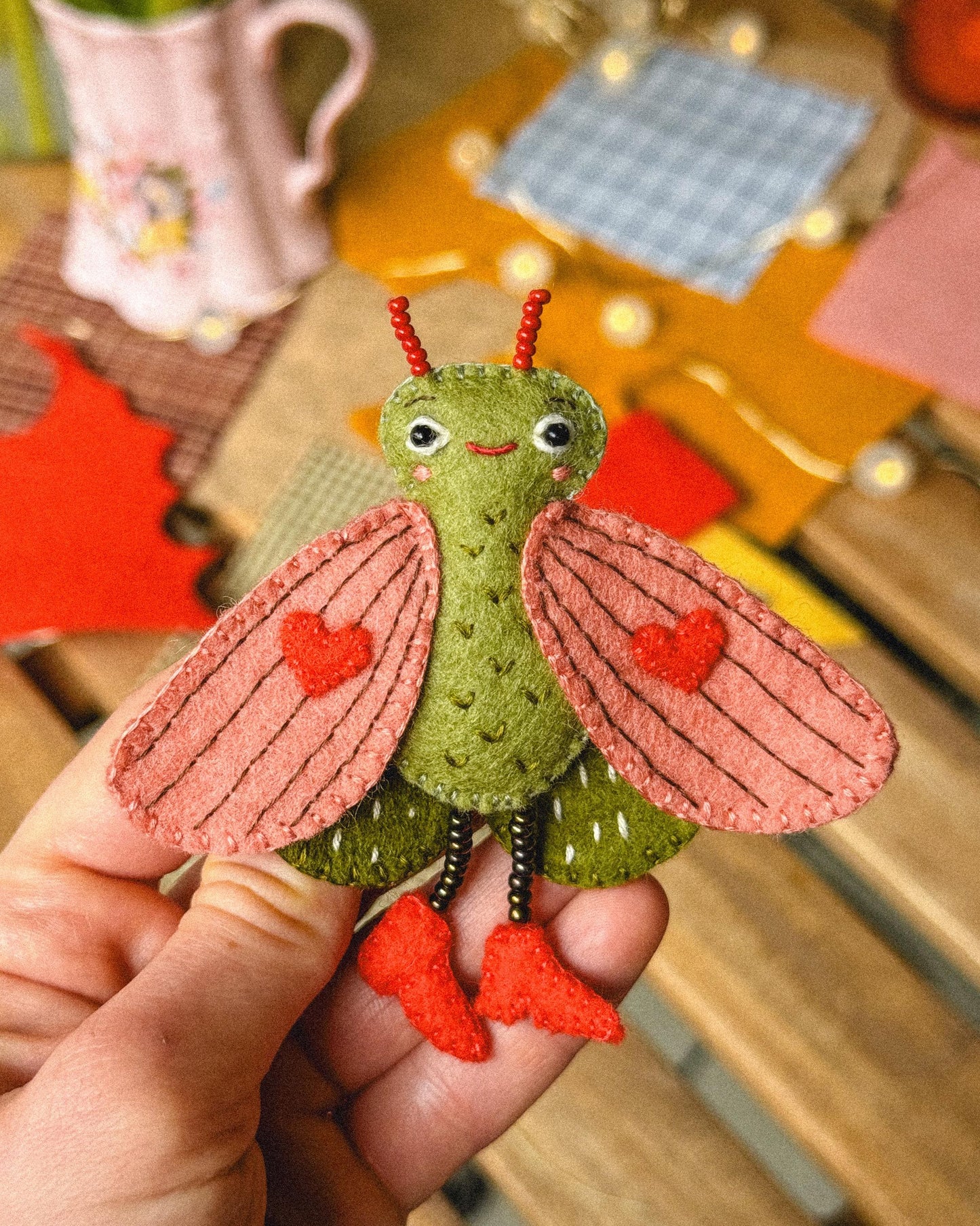 Monica the Felt Moth Sewing Pattern