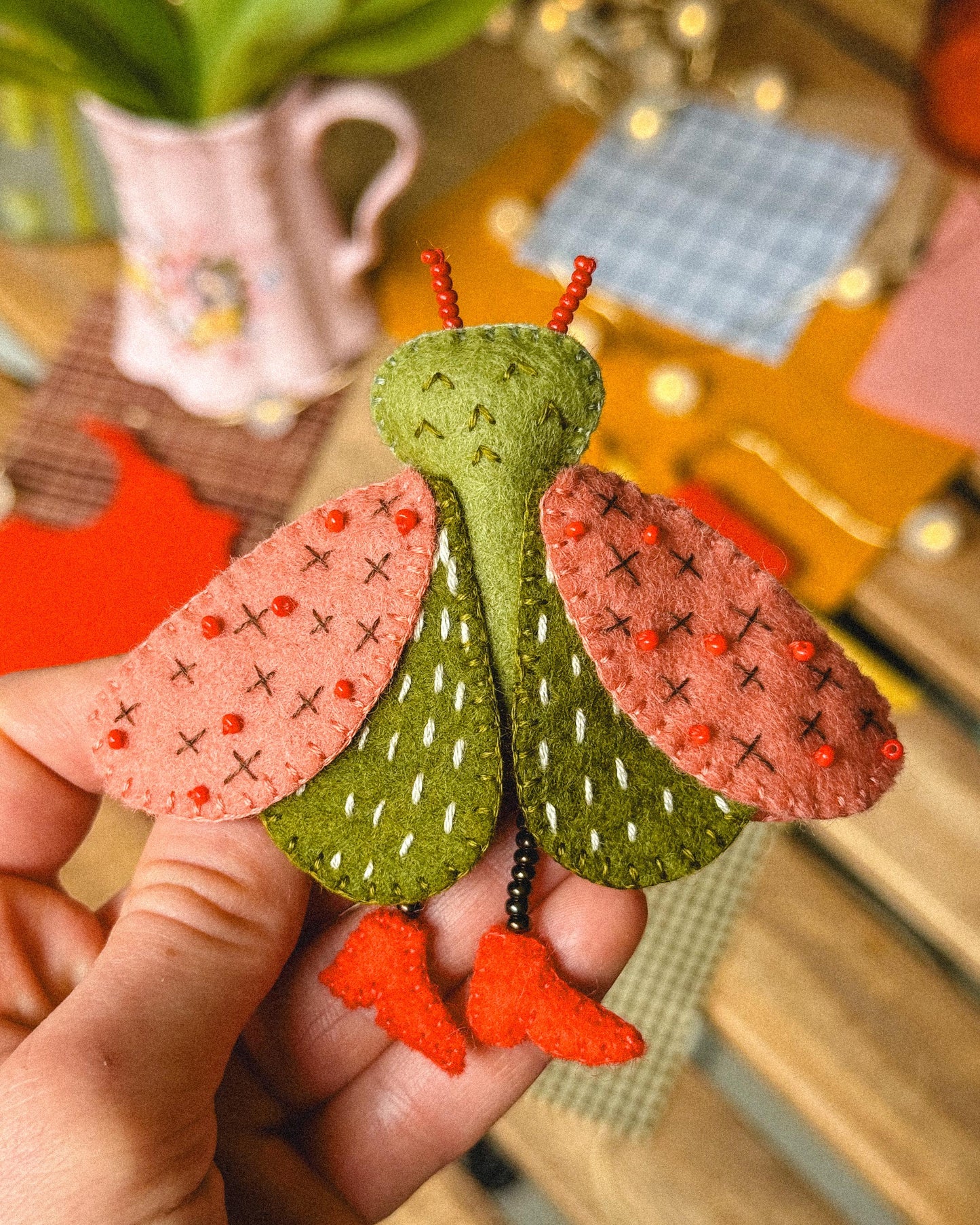 Monica the Felt Moth Sewing Pattern