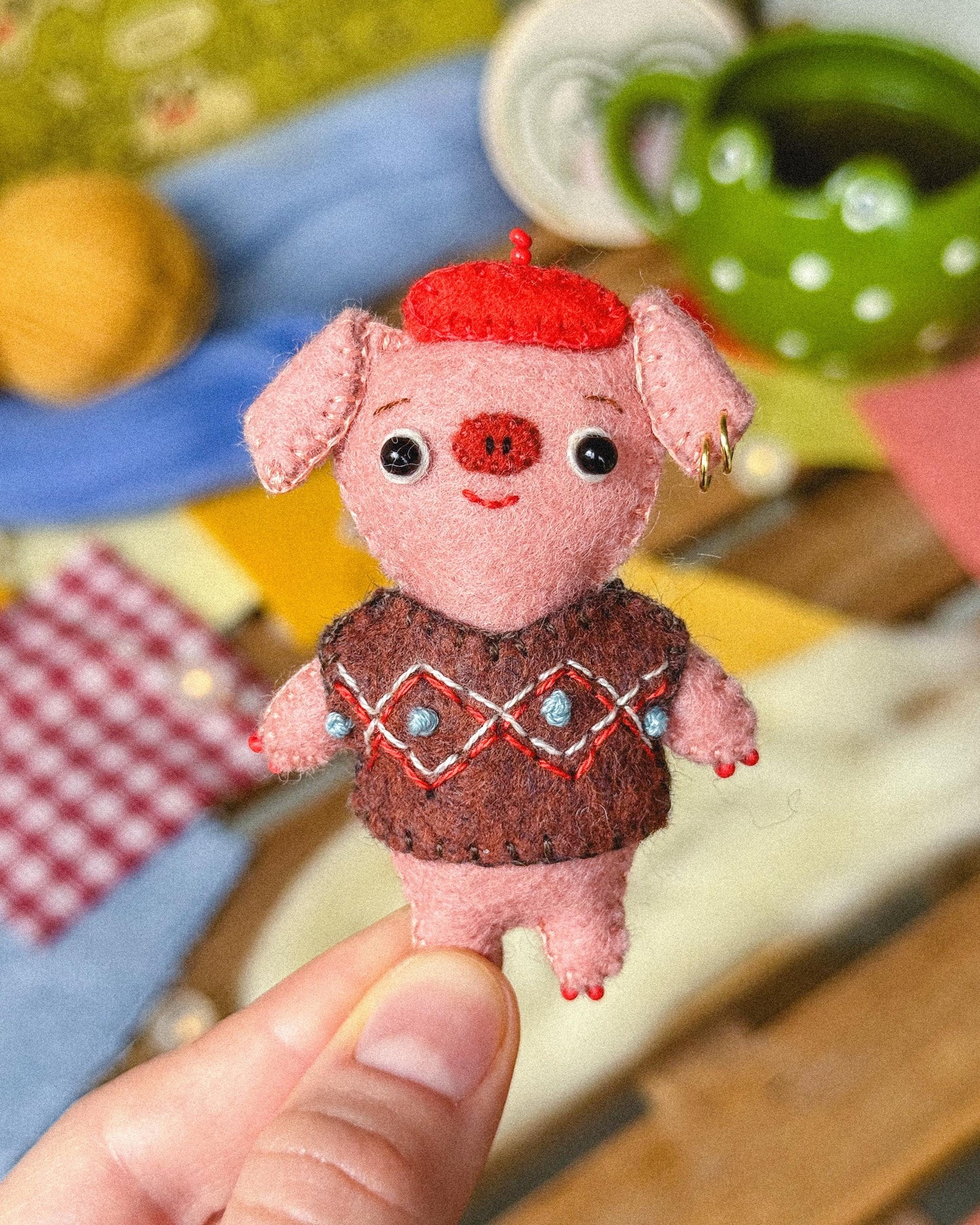 Pierre the Felt Piggy Sewing Pattern