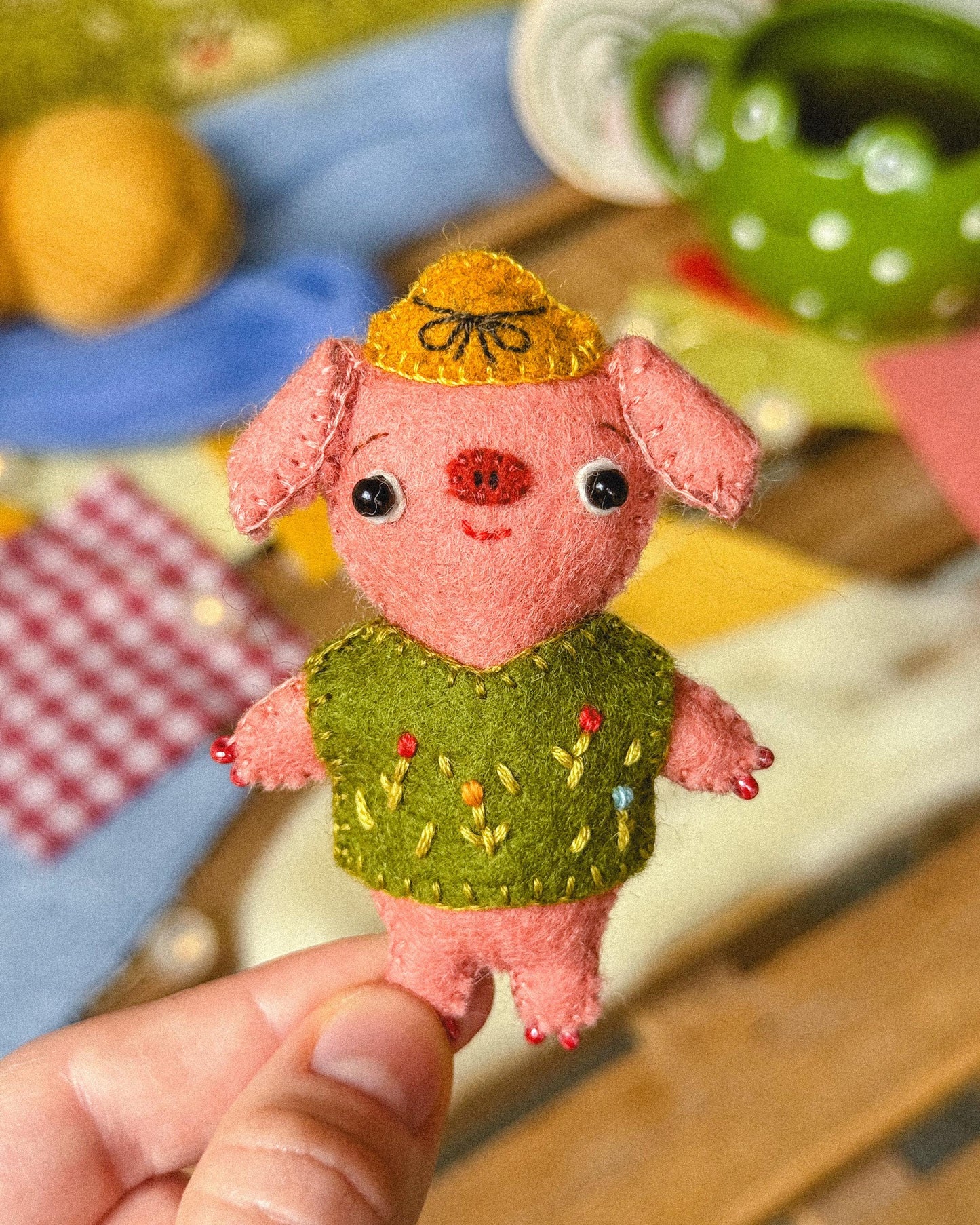 Pierre the Felt Piggy Sewing Pattern