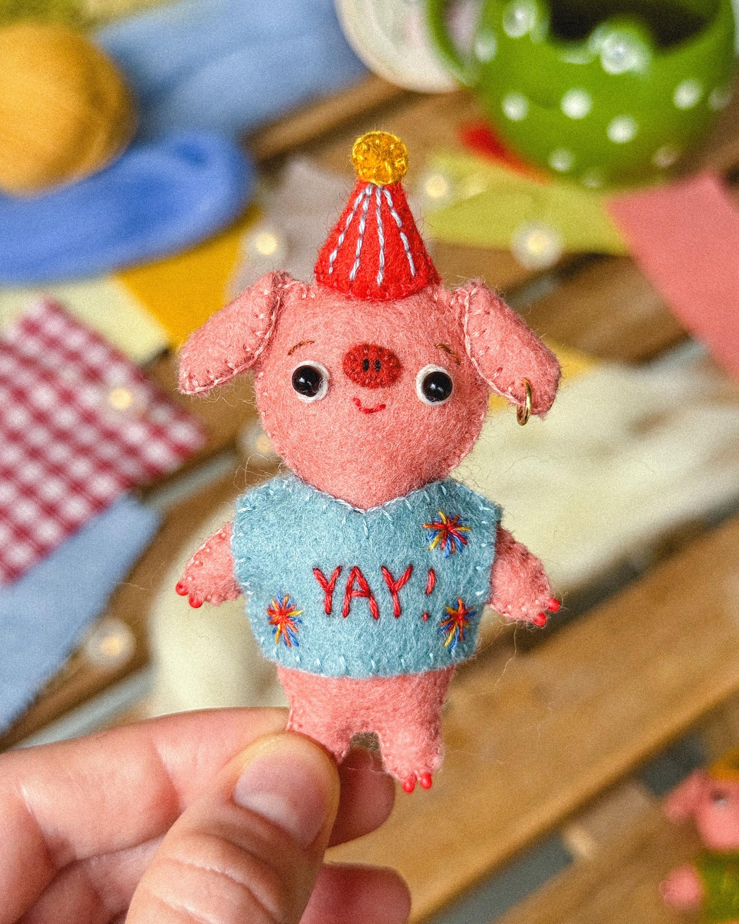 Pierre the Felt Piggy Sewing Pattern