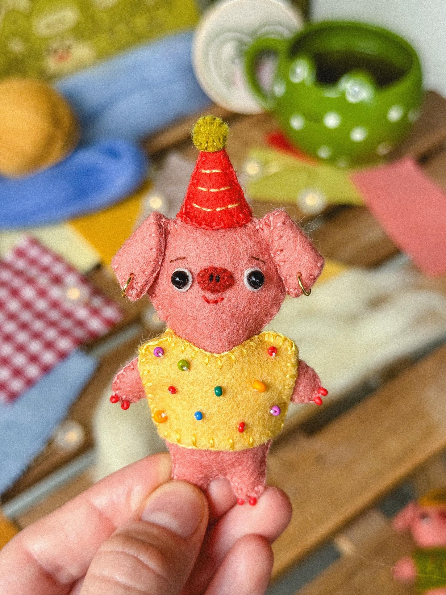 Pierre the Felt Piggy Sewing Pattern